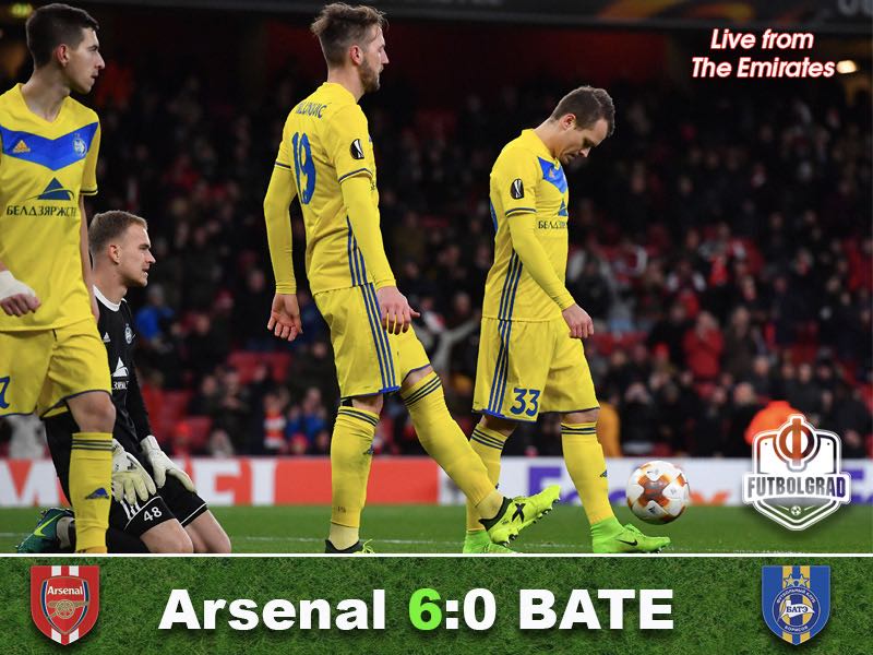 Arsenal vs BATE Borisov – Europa League Match Report