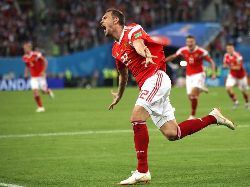 Artem Dzyuba was in remarkable form at the World Cup (Photo by Julian Finney/Getty Images)