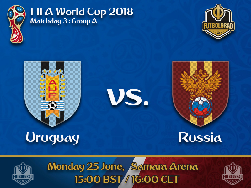 Uruguay and Russia to battle for first place in Group A