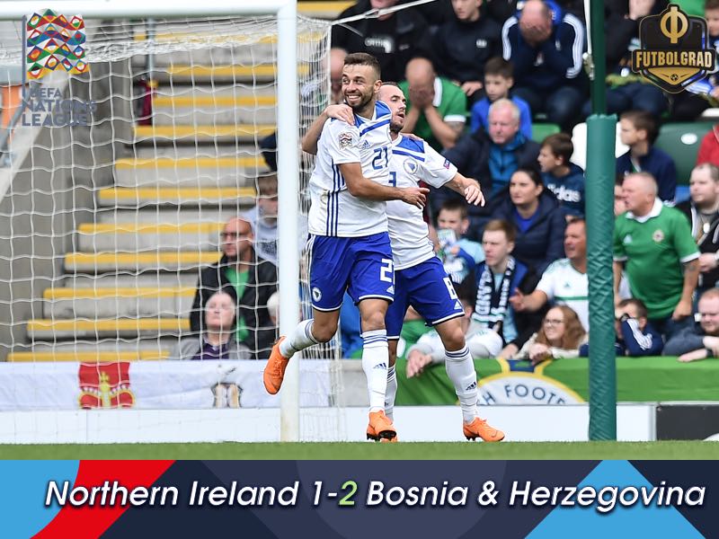 Bosnia take three points against a hard working Northern Ireland side in Belfast