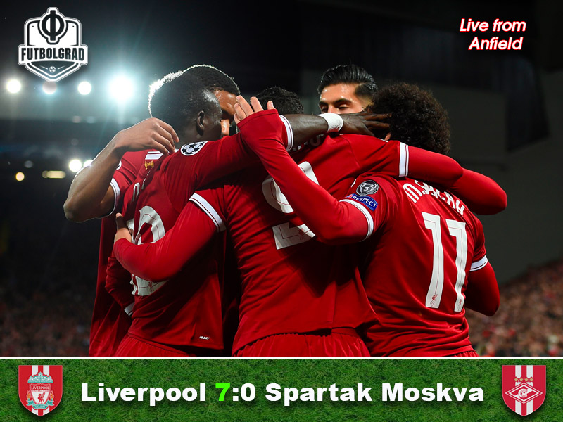 Liverpool v Spartak Moscow – Champions League Match Report