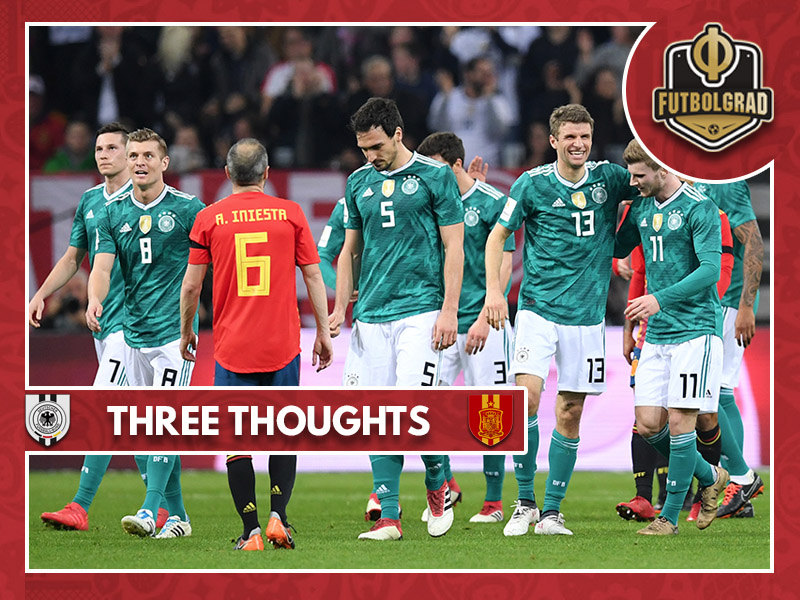 Three thoughts from Germany v Spain