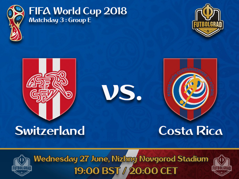 Switzerland look to finish first in Group E with a win over Costa Rica