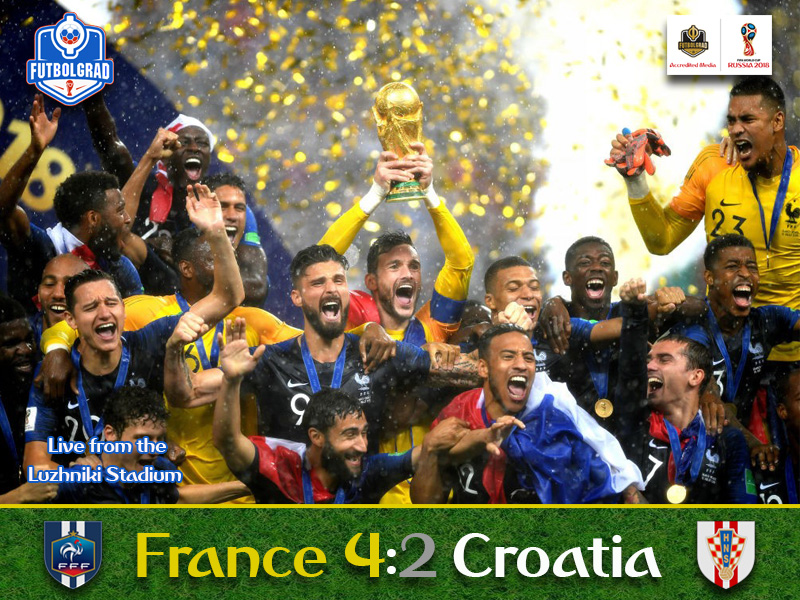 France stop Croatia to win their second World Cup