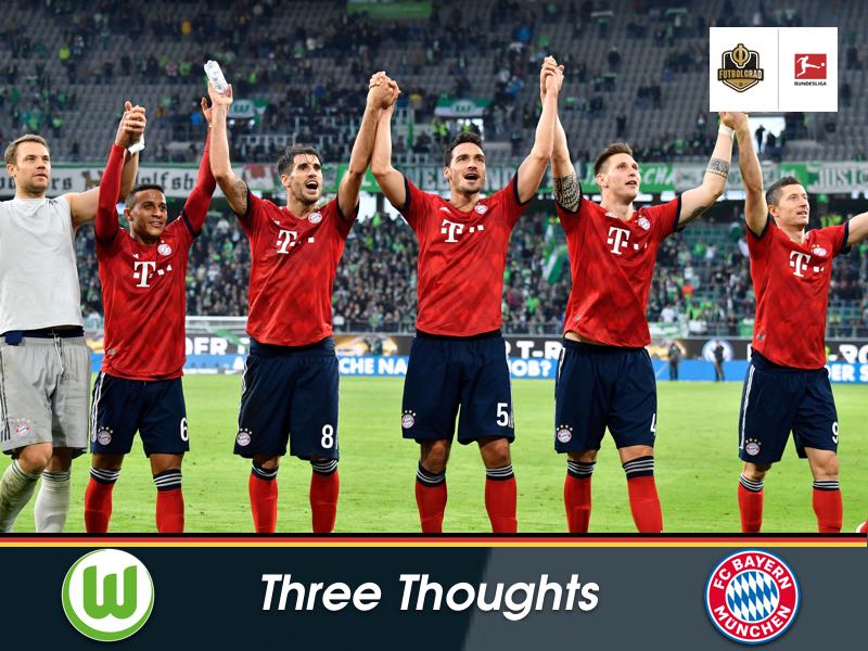 VfL Wolfsburg v Bayern München – Three Thoughts