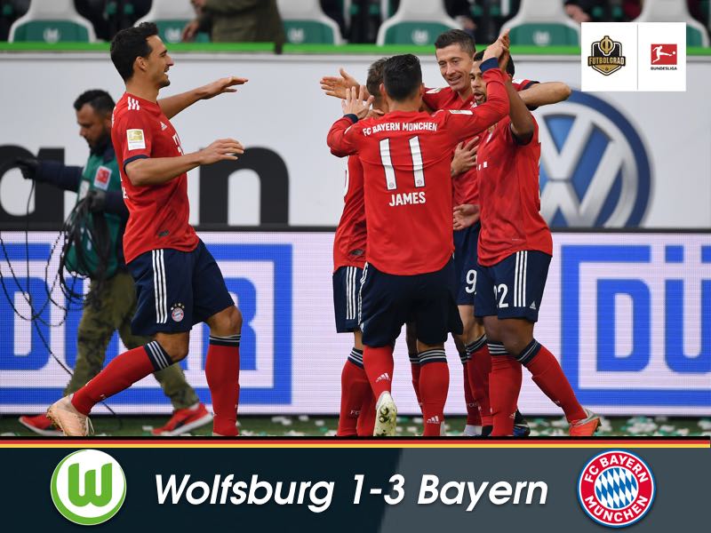 Wolfsburg v Bayern – Bundesliga – Match Report