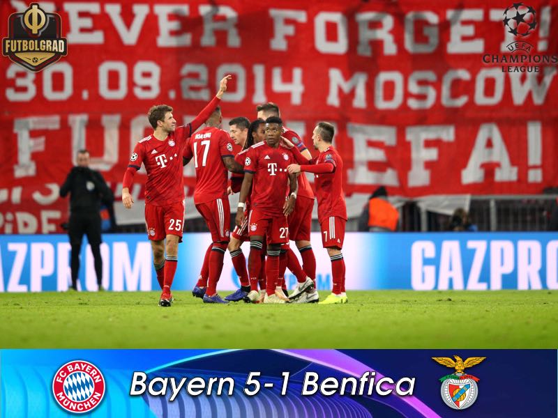 Bayern v Benfica – Champions League – Match Report