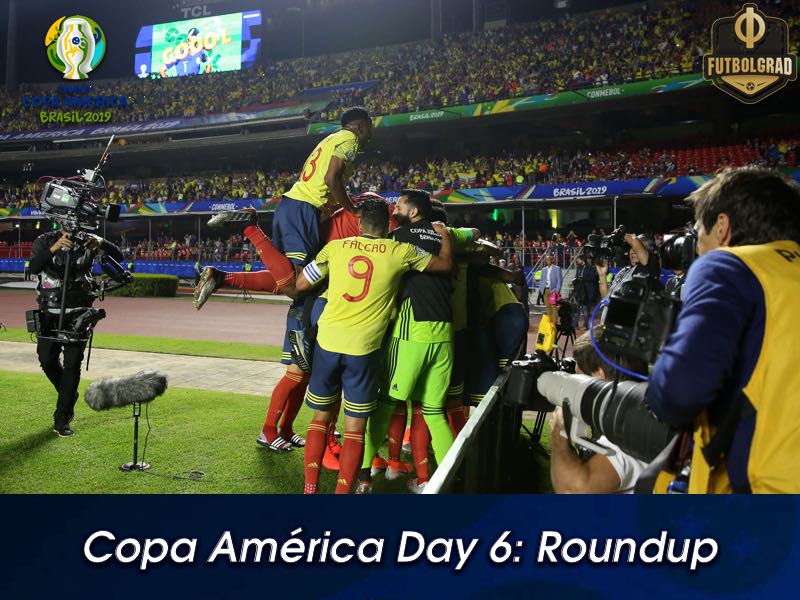 Day 6 Copa América: Colombia progress, Argentina hang on